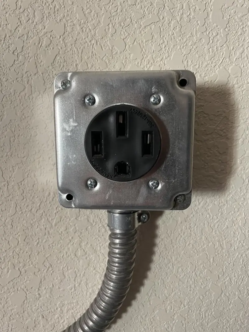 NEMA 14-50 outlet installed for Electrical Panel Upgrade in Thousand Oaks